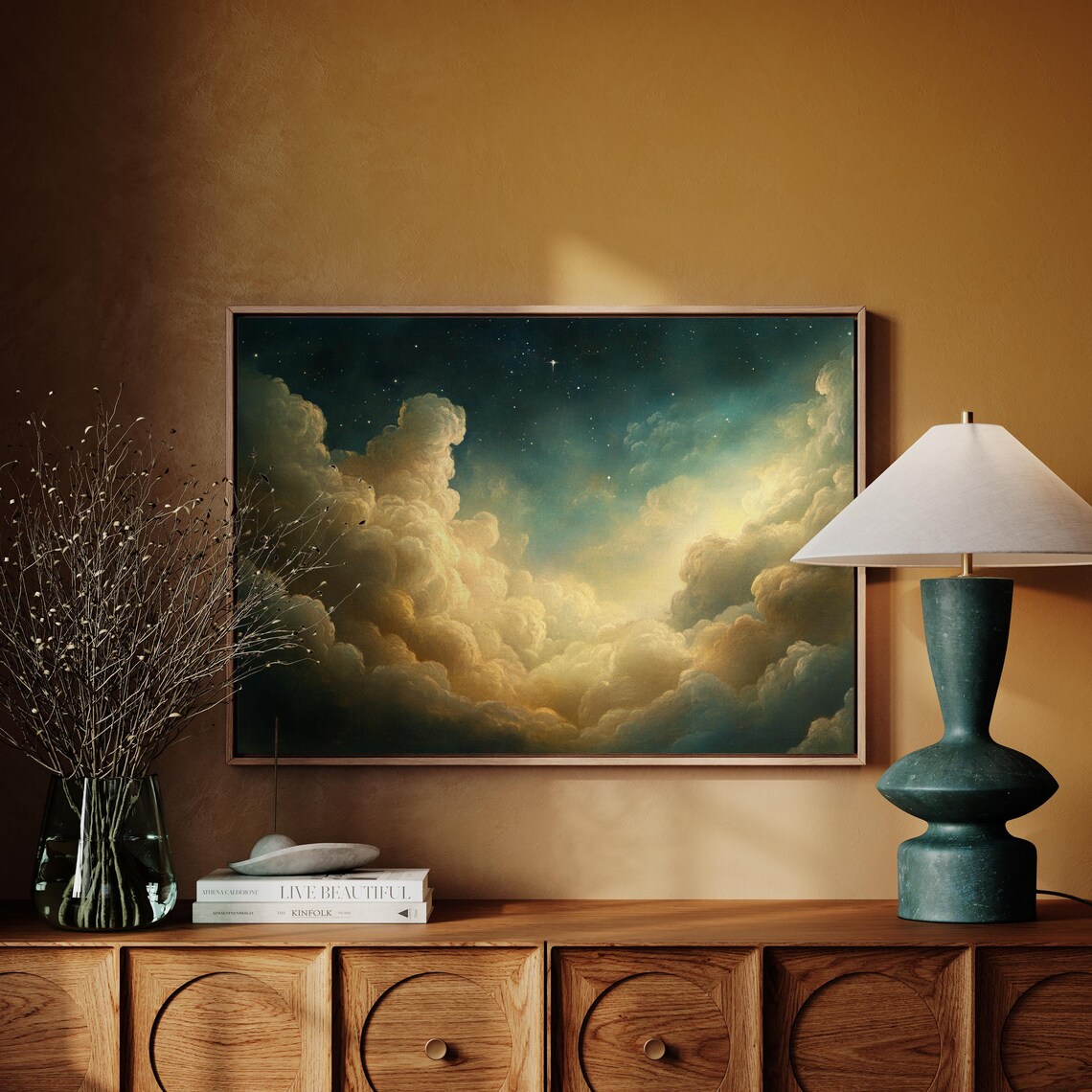 Celestial Clouds And Starlit Sky, Ethereal Decor - Image 4