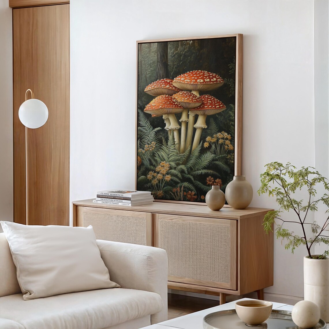 Vintage Fly Agaric Mushroom, Enchanted Woodland Decor - Image 6