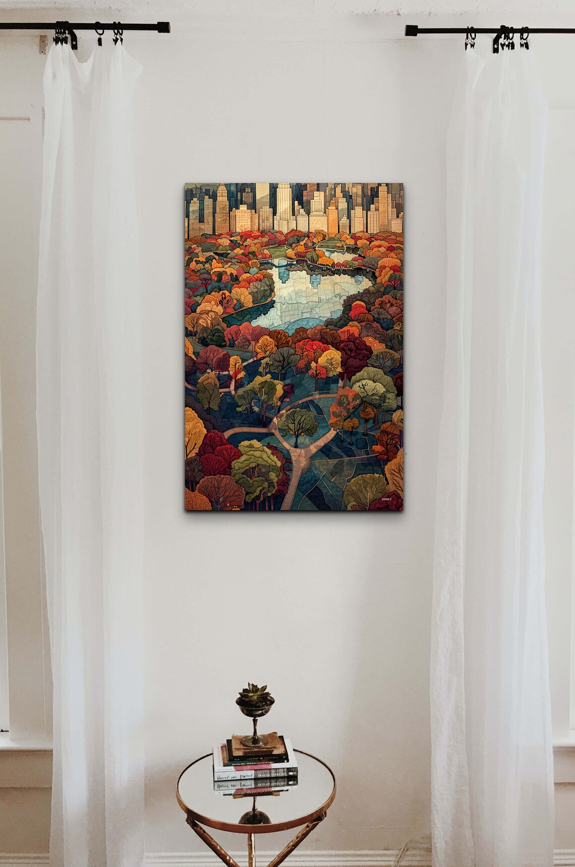 Central Park New York City Mid-Century Art Print - Image 4