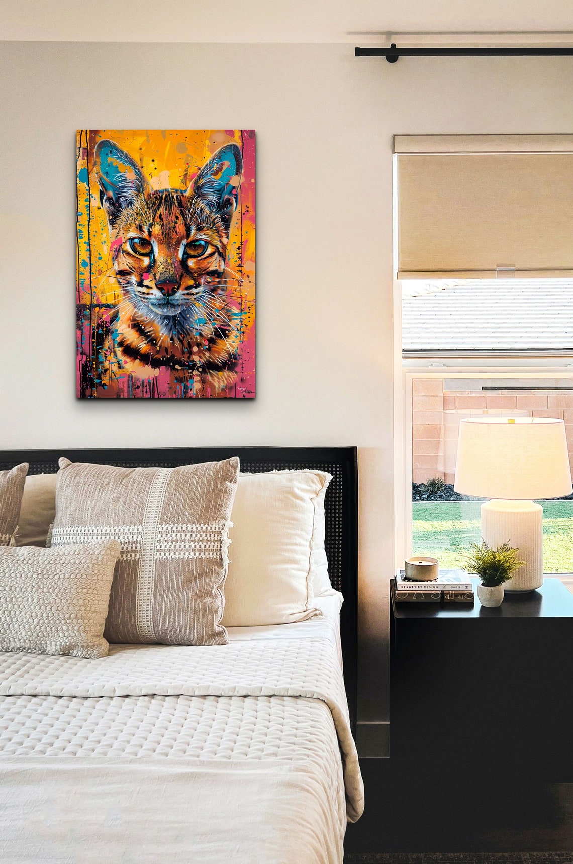Cat Portrait Pop Art Paint Splatter Colorful Modern Pet Poster - Image 5
