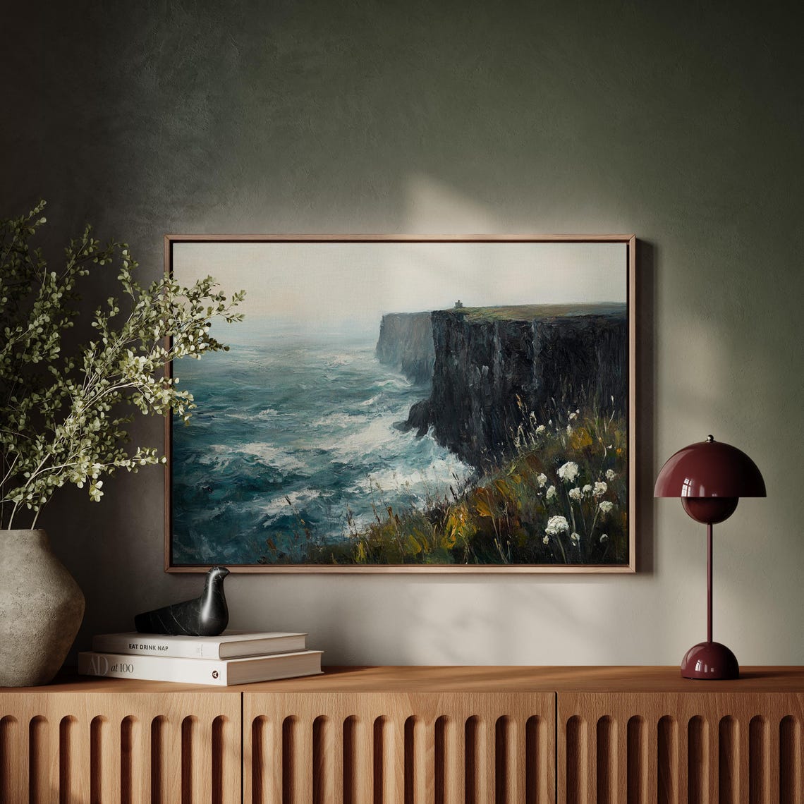 Cliffs Of Moher Ireland Coastal Landscape Art Print