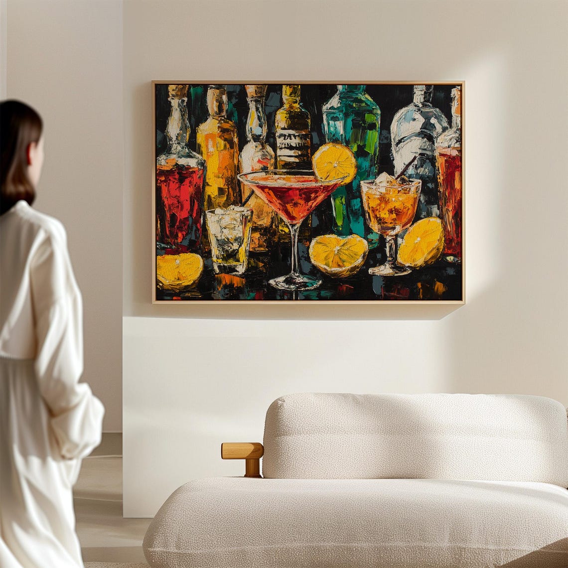 Vibrant Cocktail Bar Art Colorful Bottles And Martini Poster - Image 7