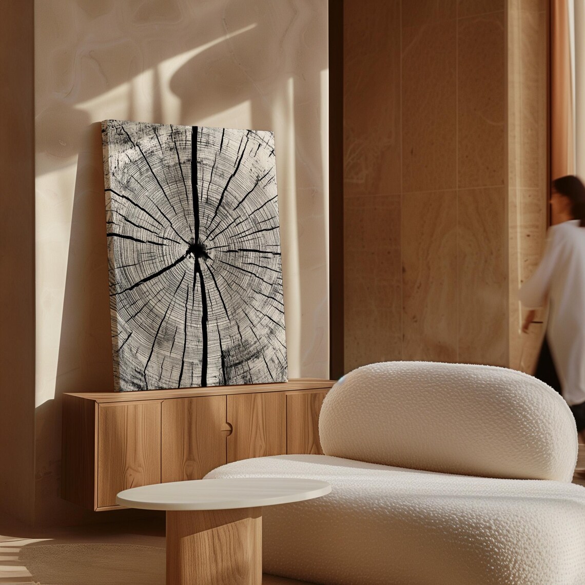 Tree Ring Wall Art, Minimalist Natural Decor - Image 7