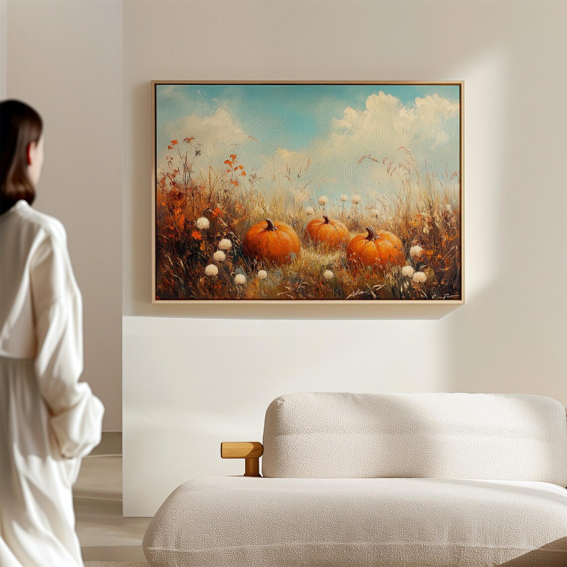 Golden Autumn Mountain Range, Rustic Fall Landscape - Image 7