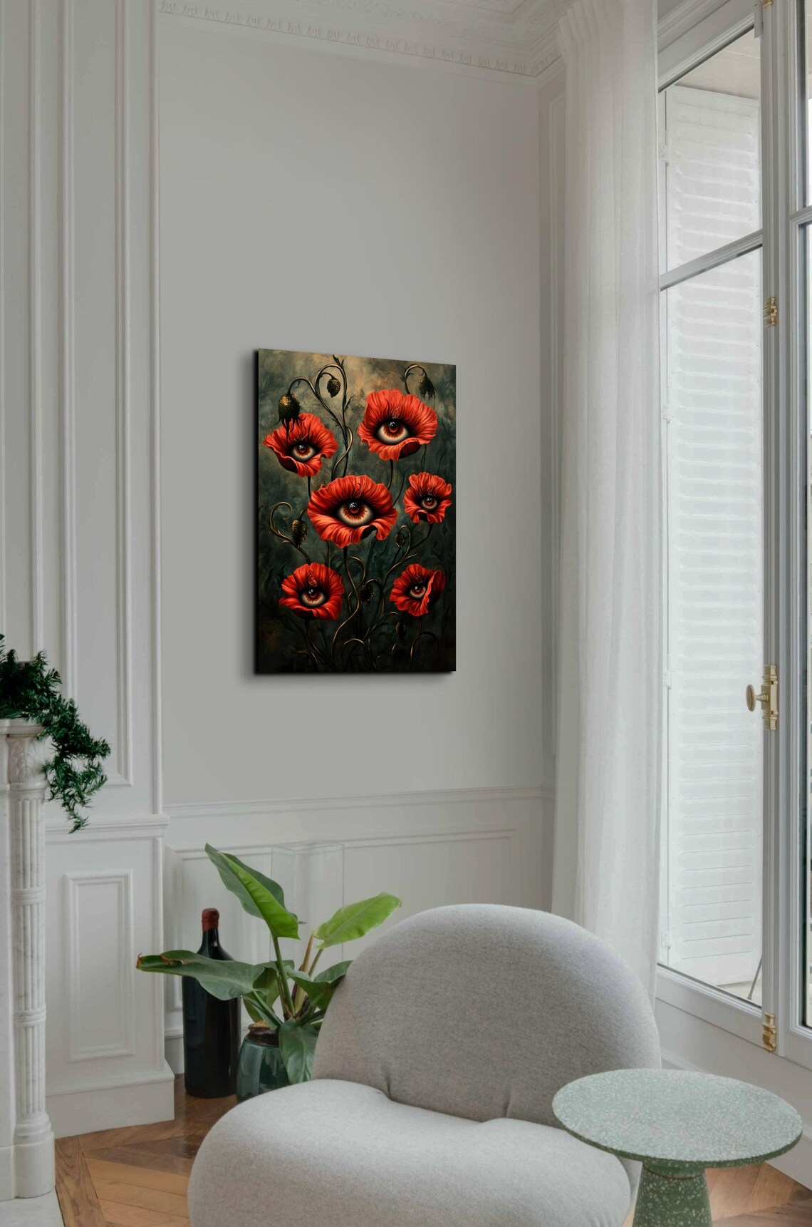 Watchful Roses Halloween Spooky Season Art - Image 7
