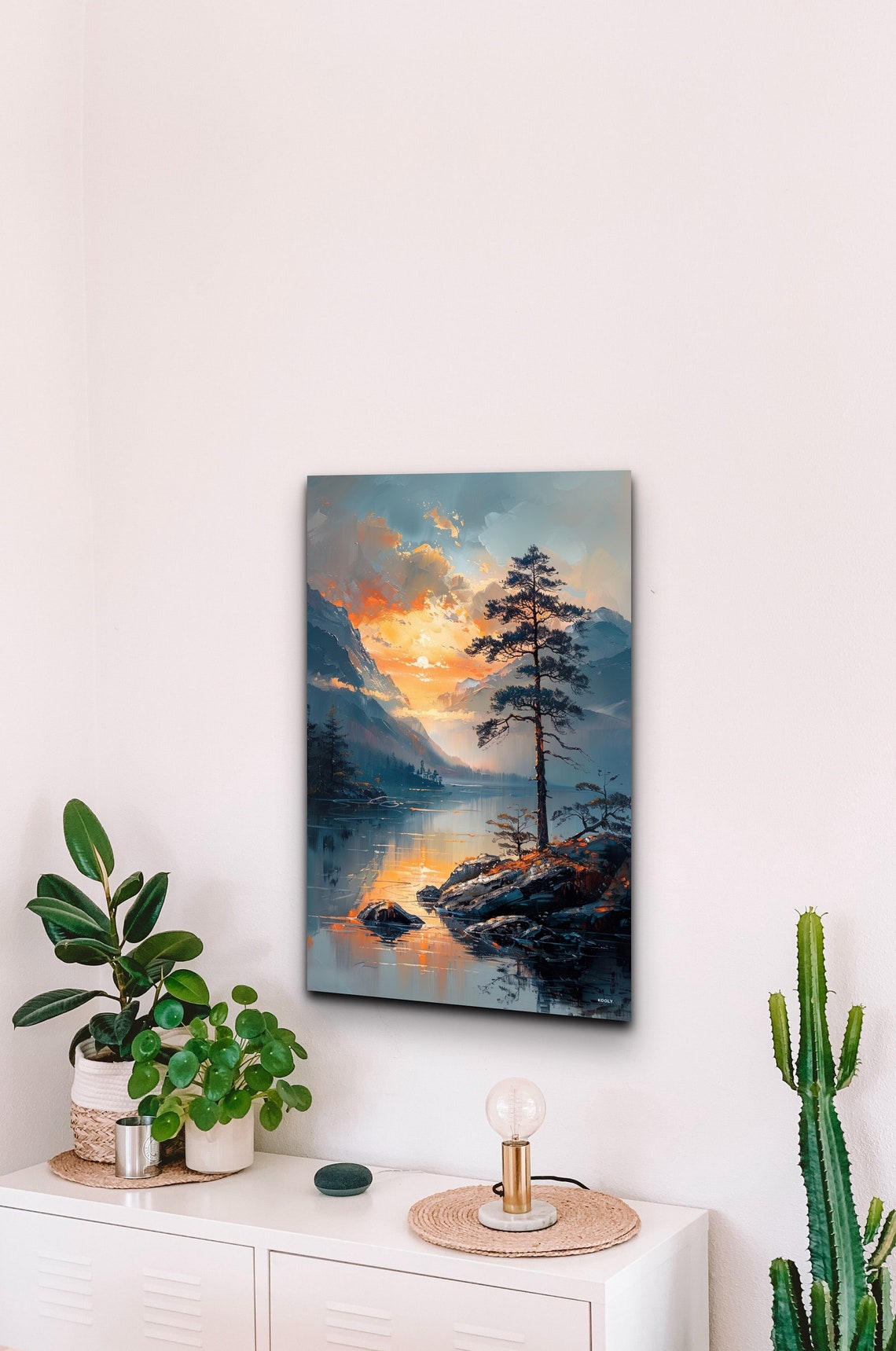 Japanese Art, Japandi Nature Portrait - Image 3