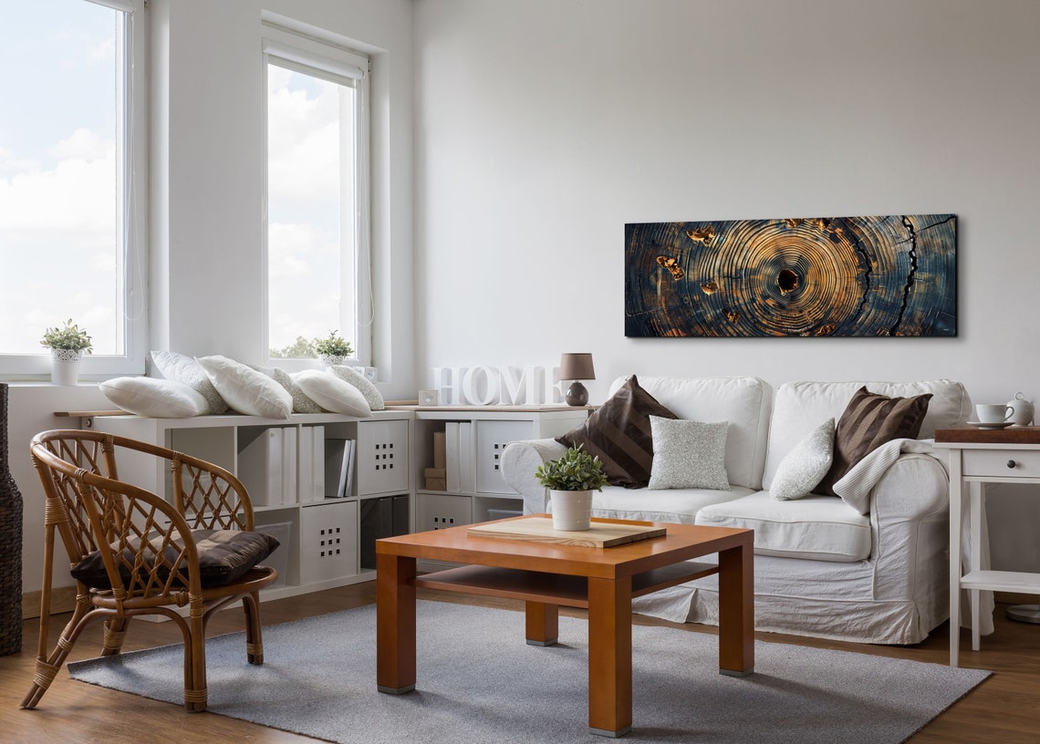 Abstract Tree Ring Nordic Art Print - Image 6