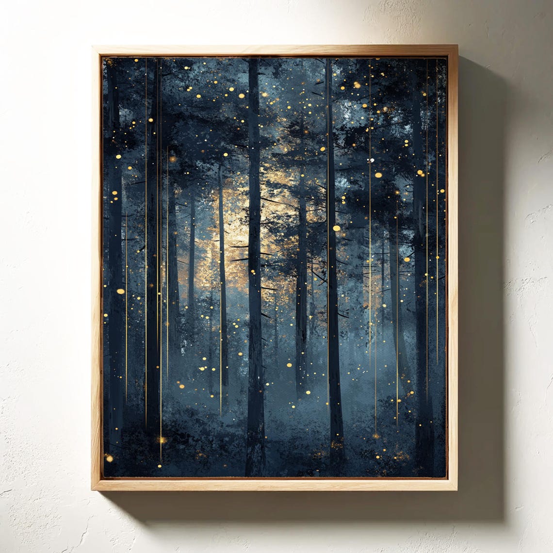 Enchanted Forest At Twilight With Fireflies Magical Woodland Poster - Image 4