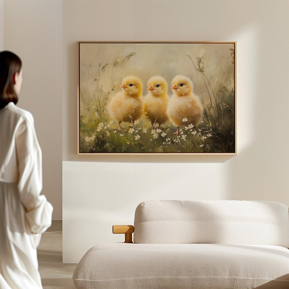 Adorable Trio Of Fluffy Yellow Chicks Art Print - Image 7