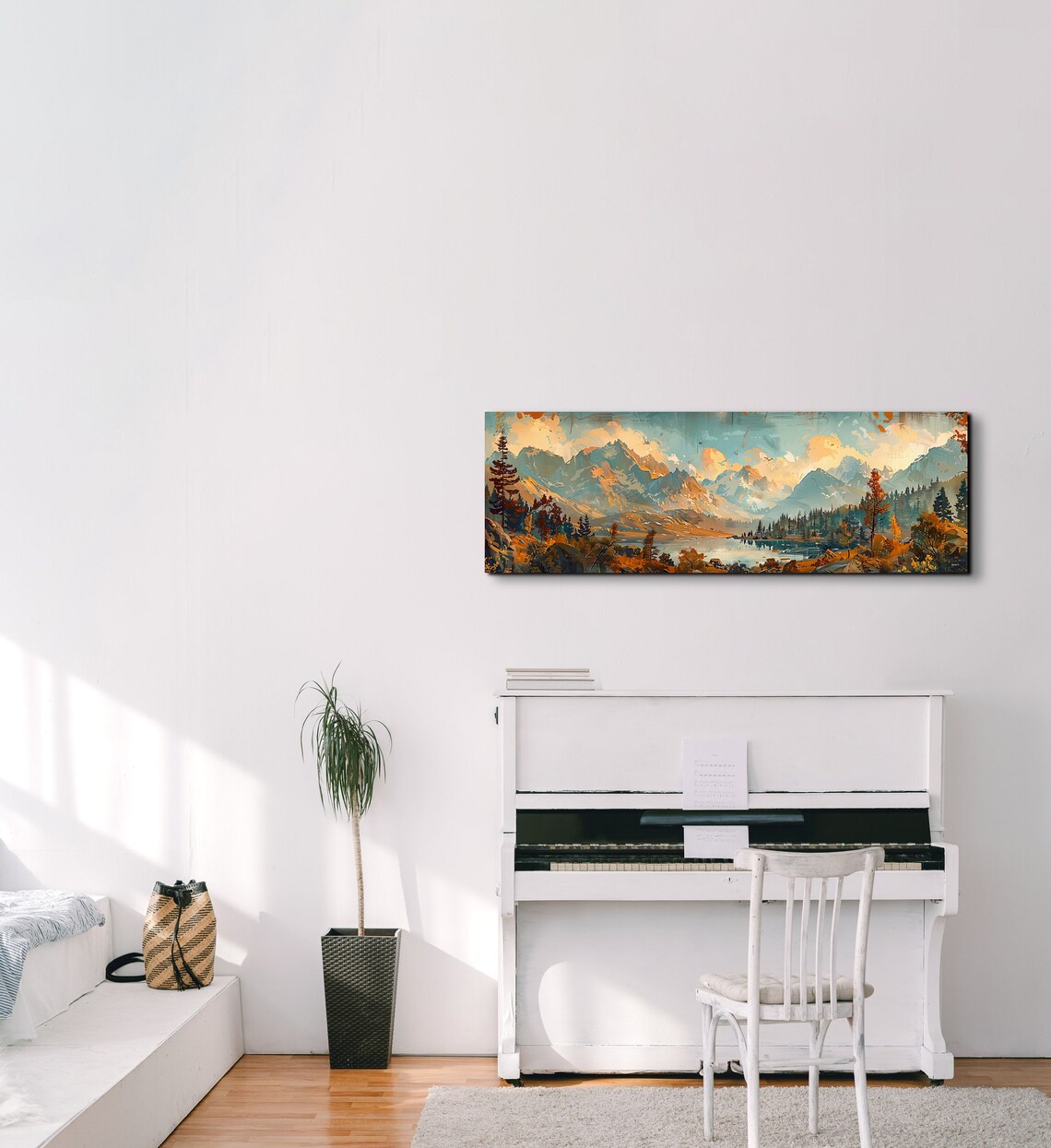 Rocky Mountain Mid-Century Modern Panoramic Landscape - Image 5