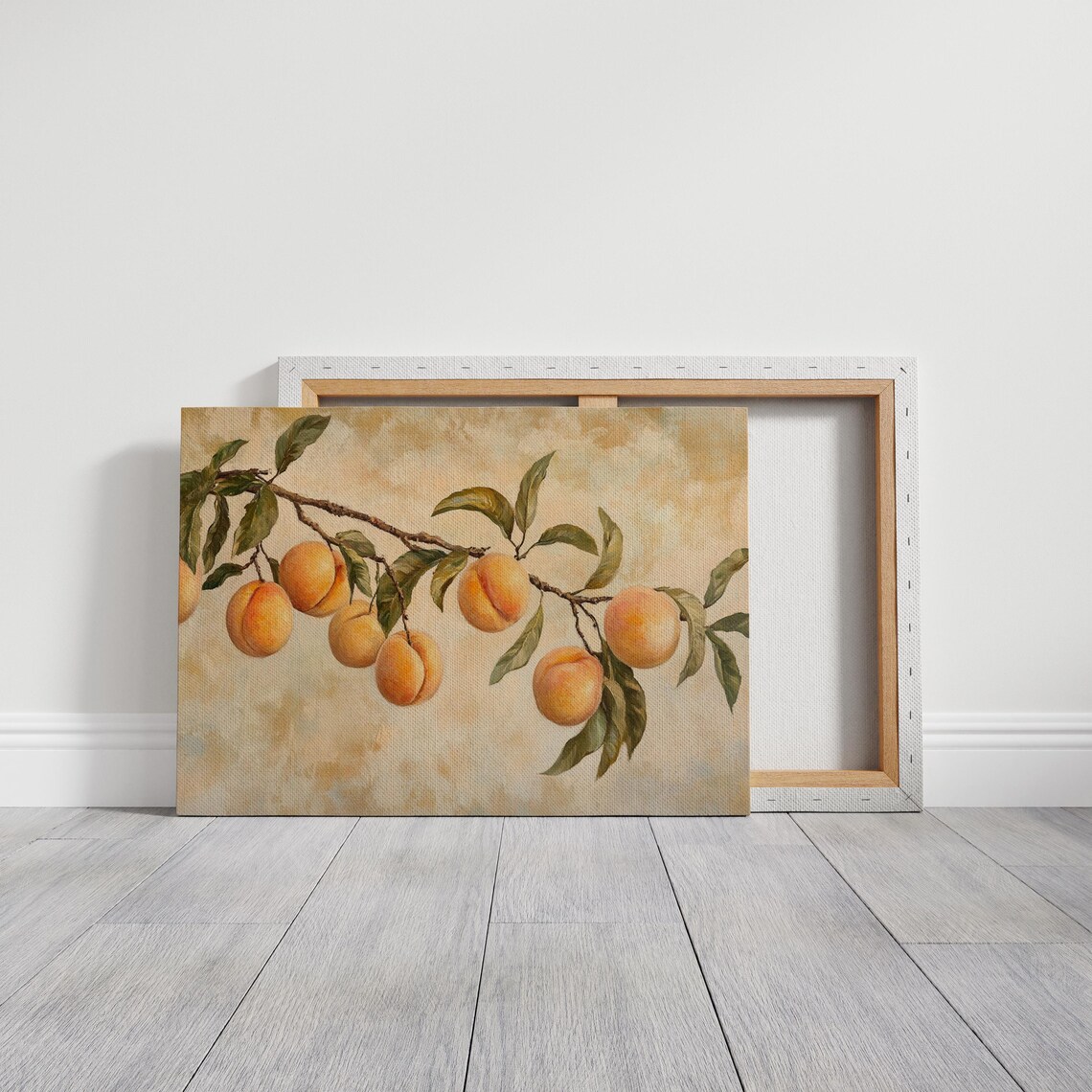 Rustic Peach Branch Art Print, Farmhouse Kitchen Decor - Image 3
