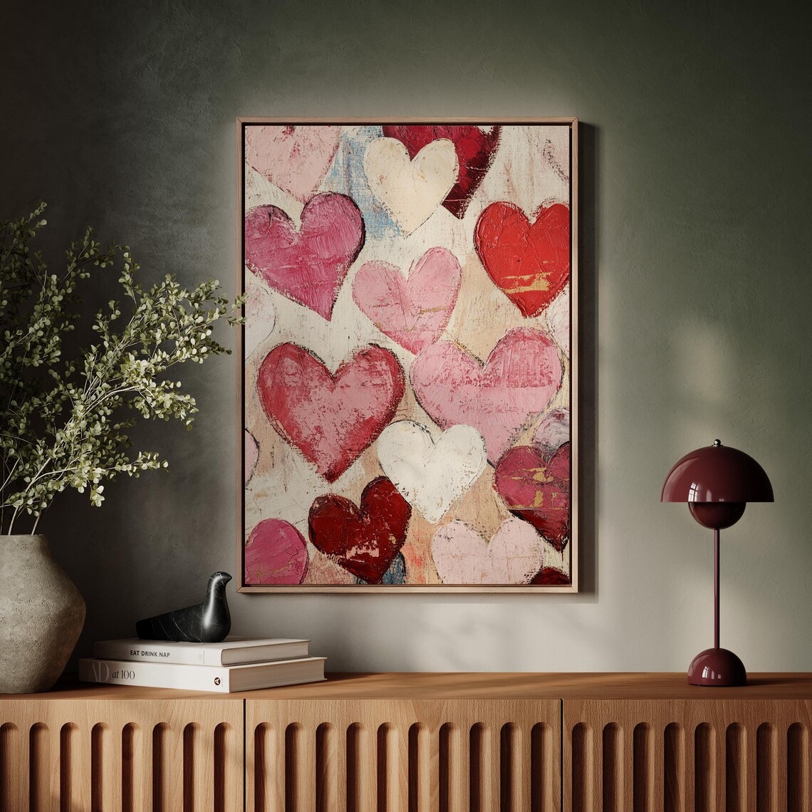 Abstract Heart Art, Modern Boho Love Poster - Image 7
