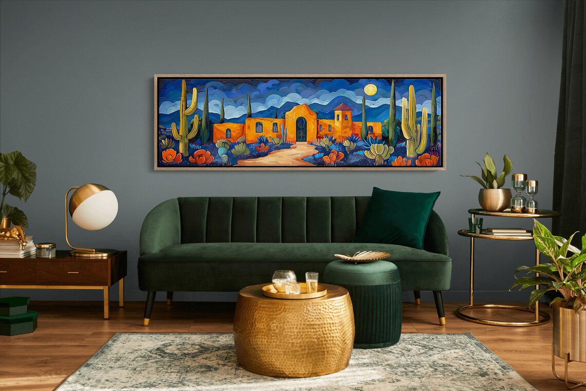 Southwest Desert Watercolor Art Print, Cactus Decor - Image 6