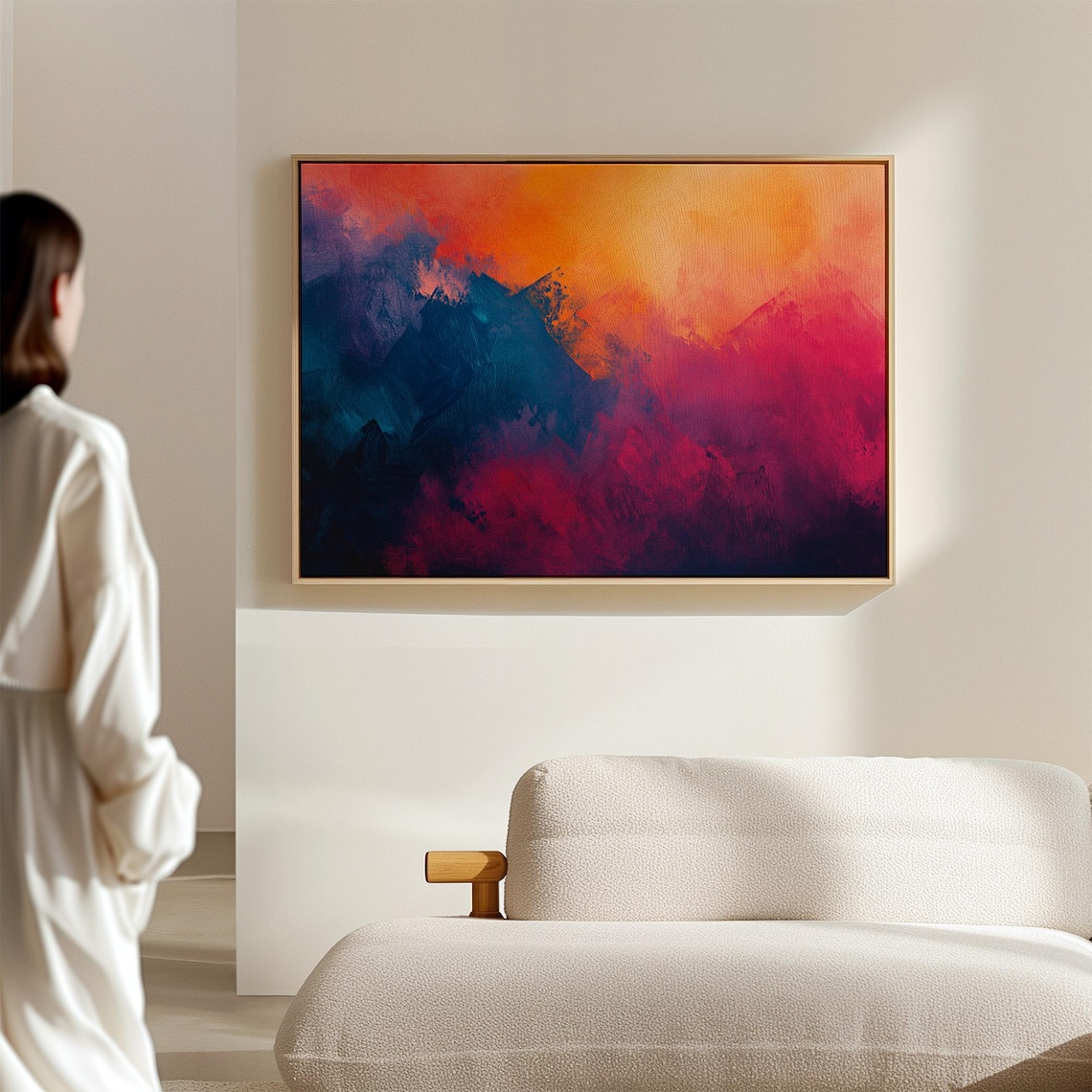 Abstract Sunset Gradient, Modern Home Decor - Image 7