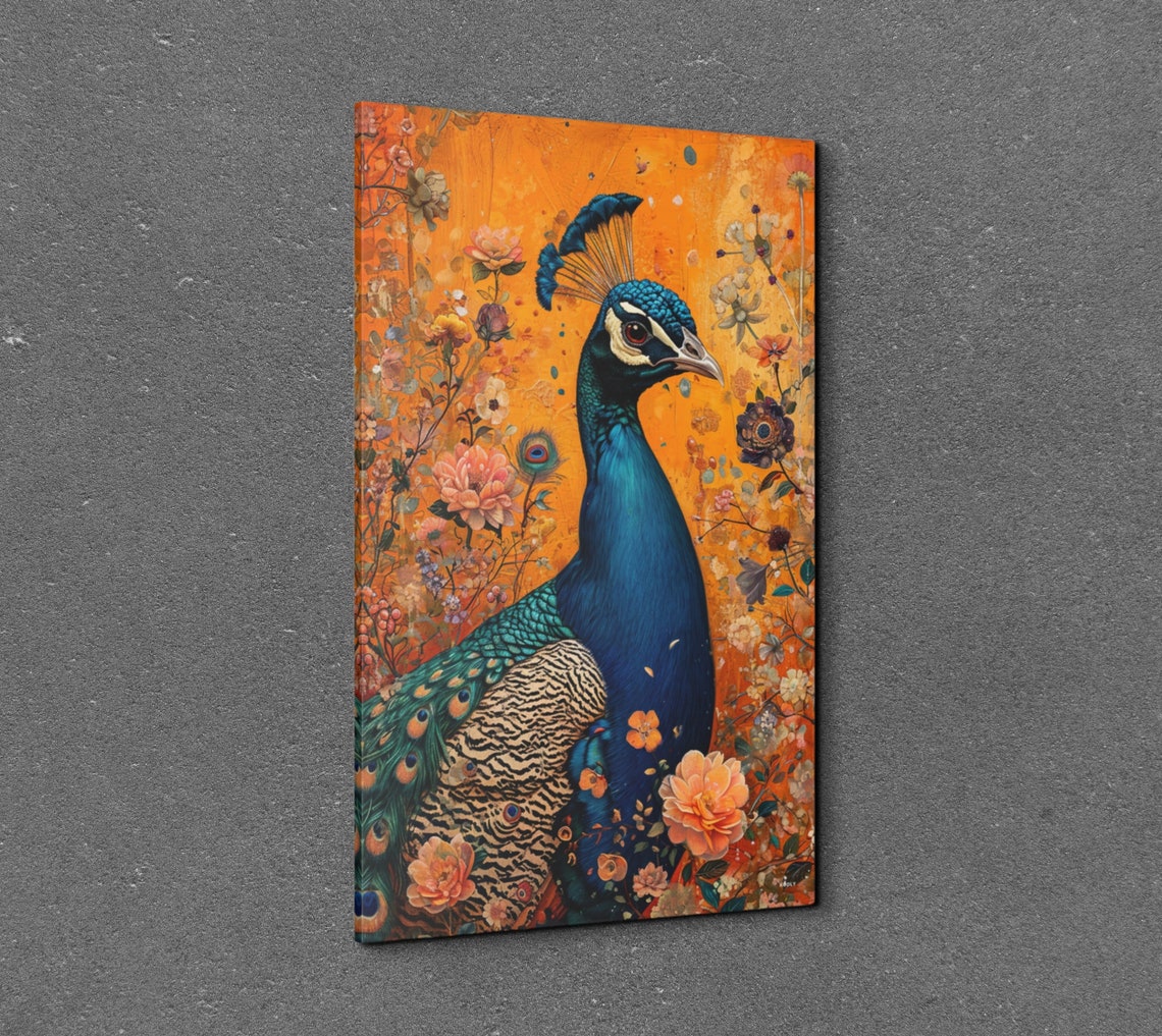 Victorian Peacock Art Print - Image 3