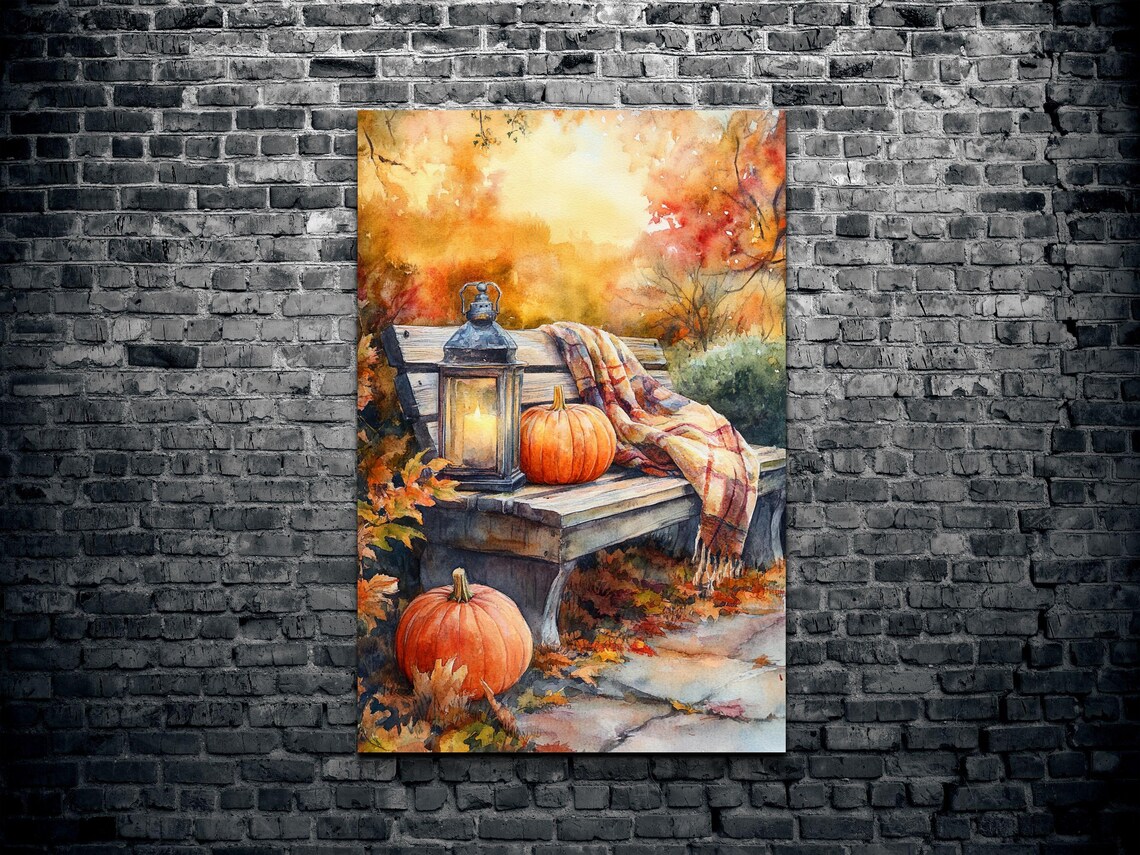 Autumn Leaves, Rustic Fall Decor Wall Art - Image 2