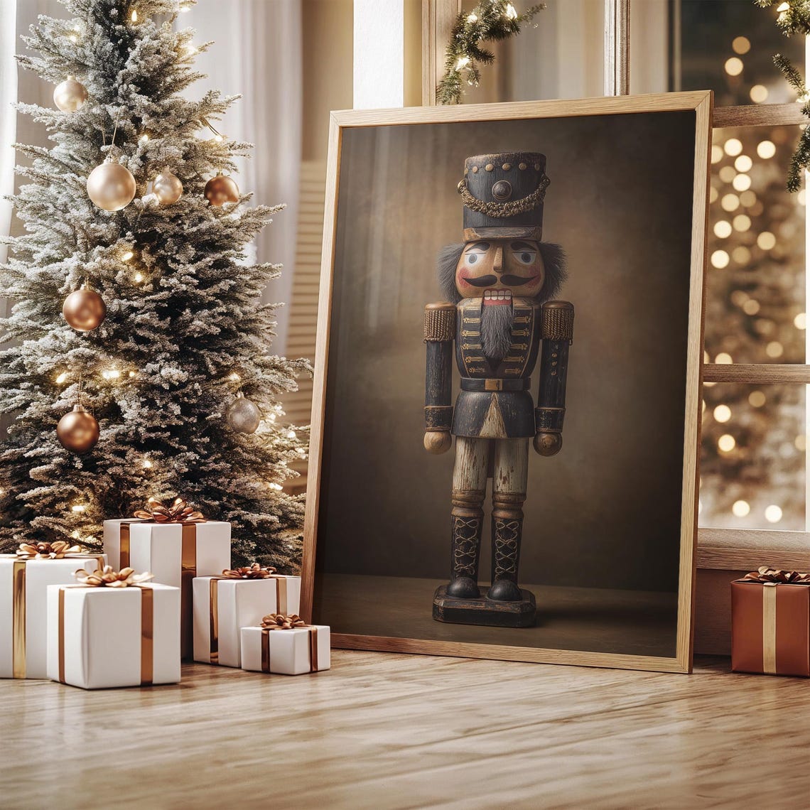 Vintage Nutcracker Soldier Art Print