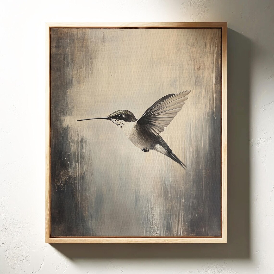 Hummingbird Minimalist Nature Art Print, Neutral Tones - Image 7