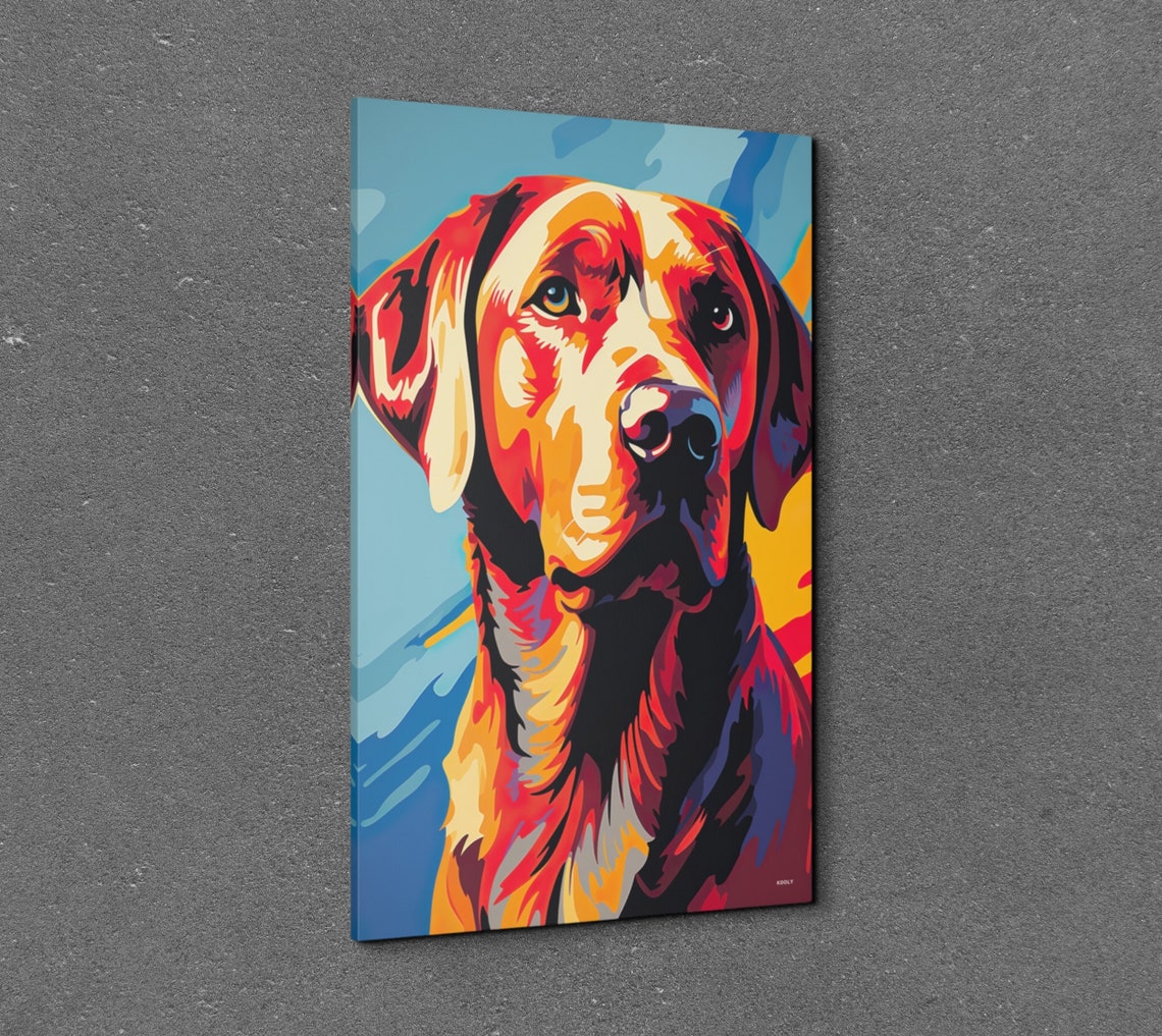 Labrador Retriever Dog Portrait in Bold Colorful Pop Art Poster - Image 7