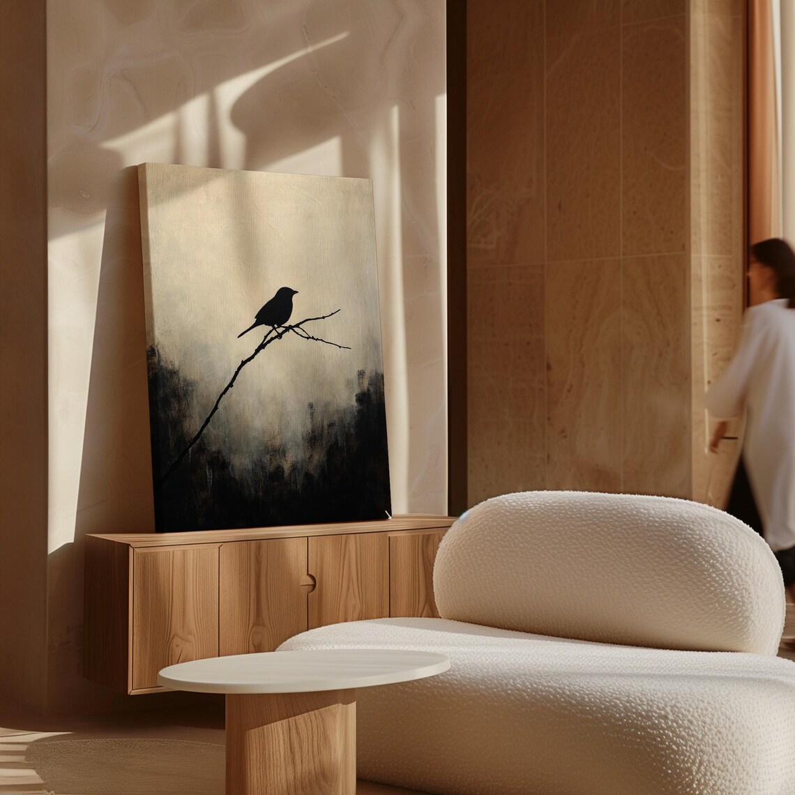 Black Bird Silhouette, Minimalist Art Print - Image 7