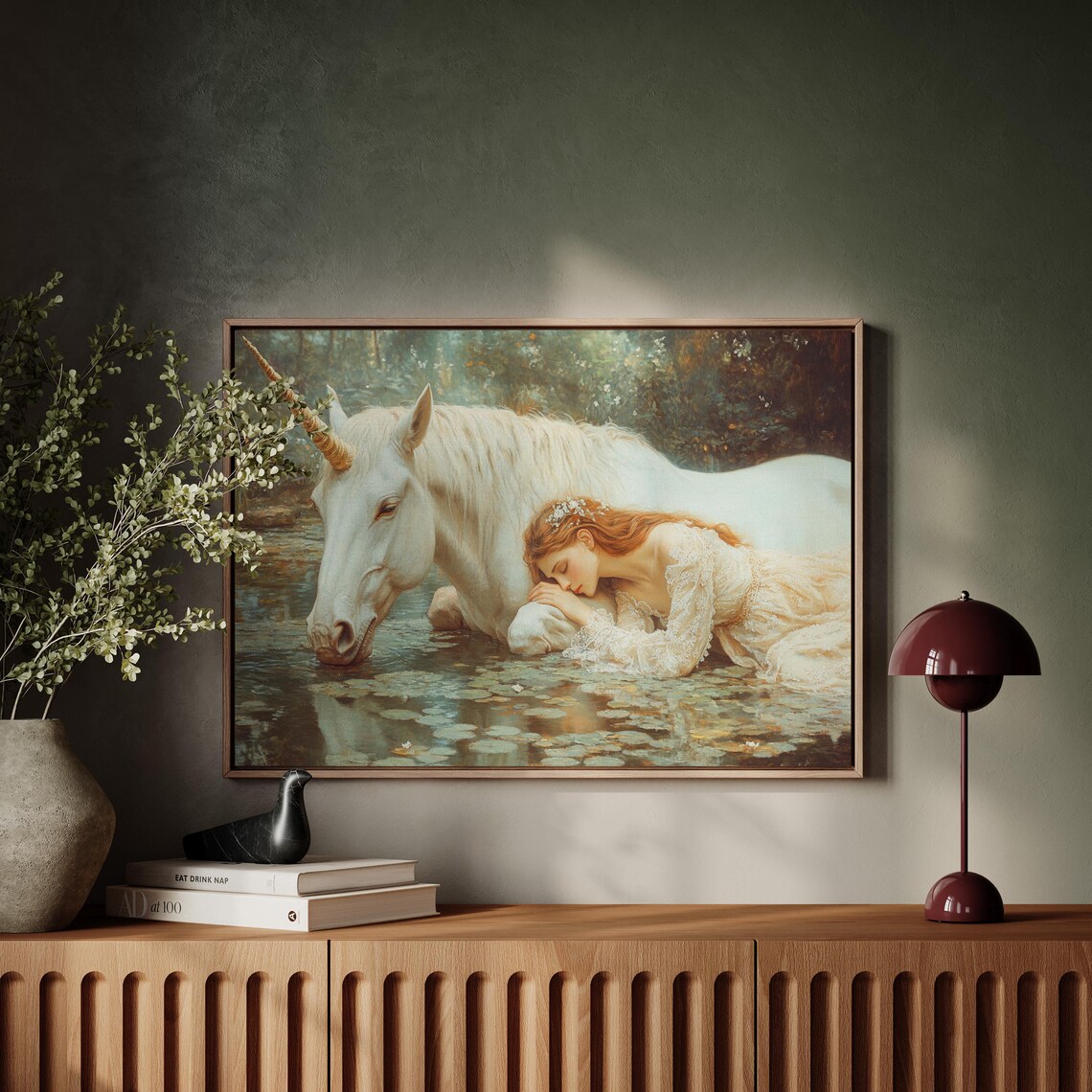 Ethereal Unicorn Enchanted Forest, Fairytale Art Print - Image 5