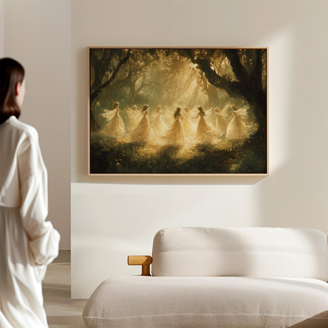 Ethereal Fairies Dancing In Golden Forest Light - Image 7