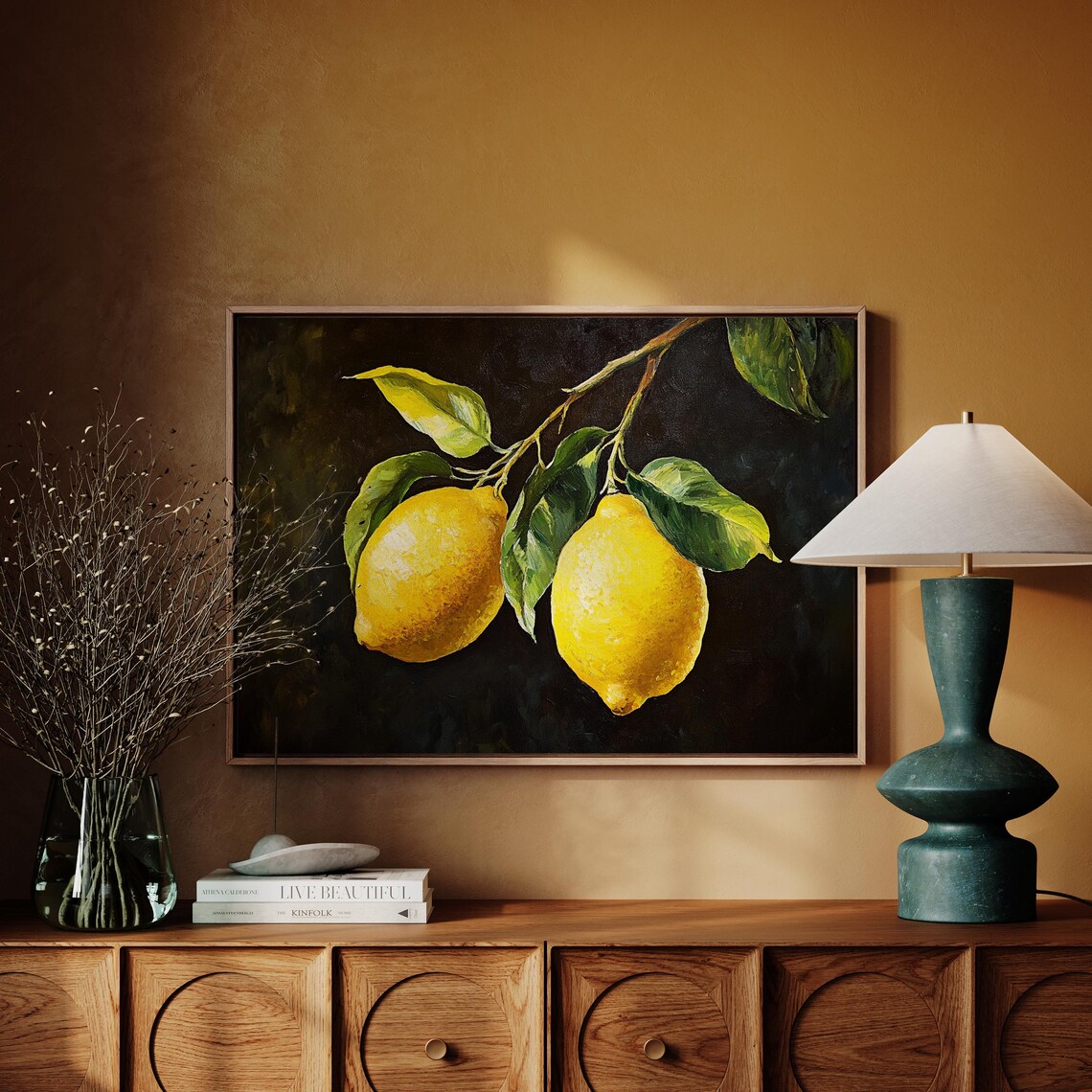 Vintage Lemon Art Rustic Kitchen Decor Citrus Fruit Wall Art Print Farmhouse Dining Room Poster Mediterranean Style - Image 4