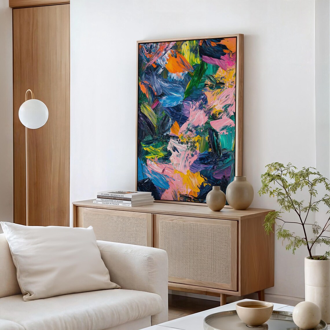 Vivid Abstract Expressionism, Modern Wall Art Print - Image 5