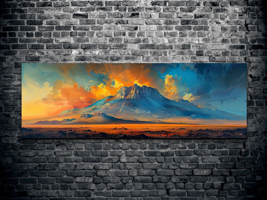 Mount Kilimanjaro Mid Century Modern Panorama - Image 2