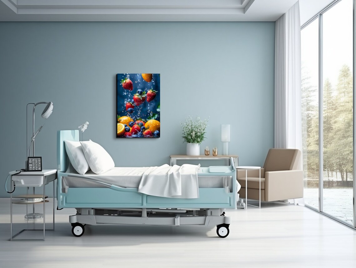 Fresh Fruit Wall Art Print Fruit Falling In Air Wall Art Print On Picture For Kitchen Restaurant Or Home Office Decor - Image 6