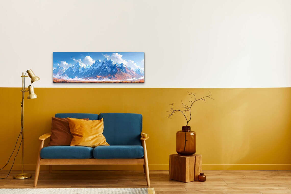 Brooks Mountain Range, Mid Century Modern Panorama - Image 5