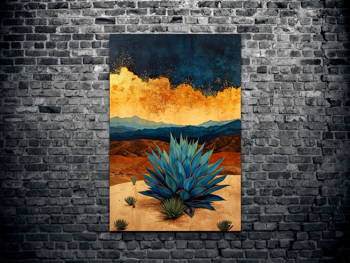 Mid Century Modern Agave Art Print - Image 2
