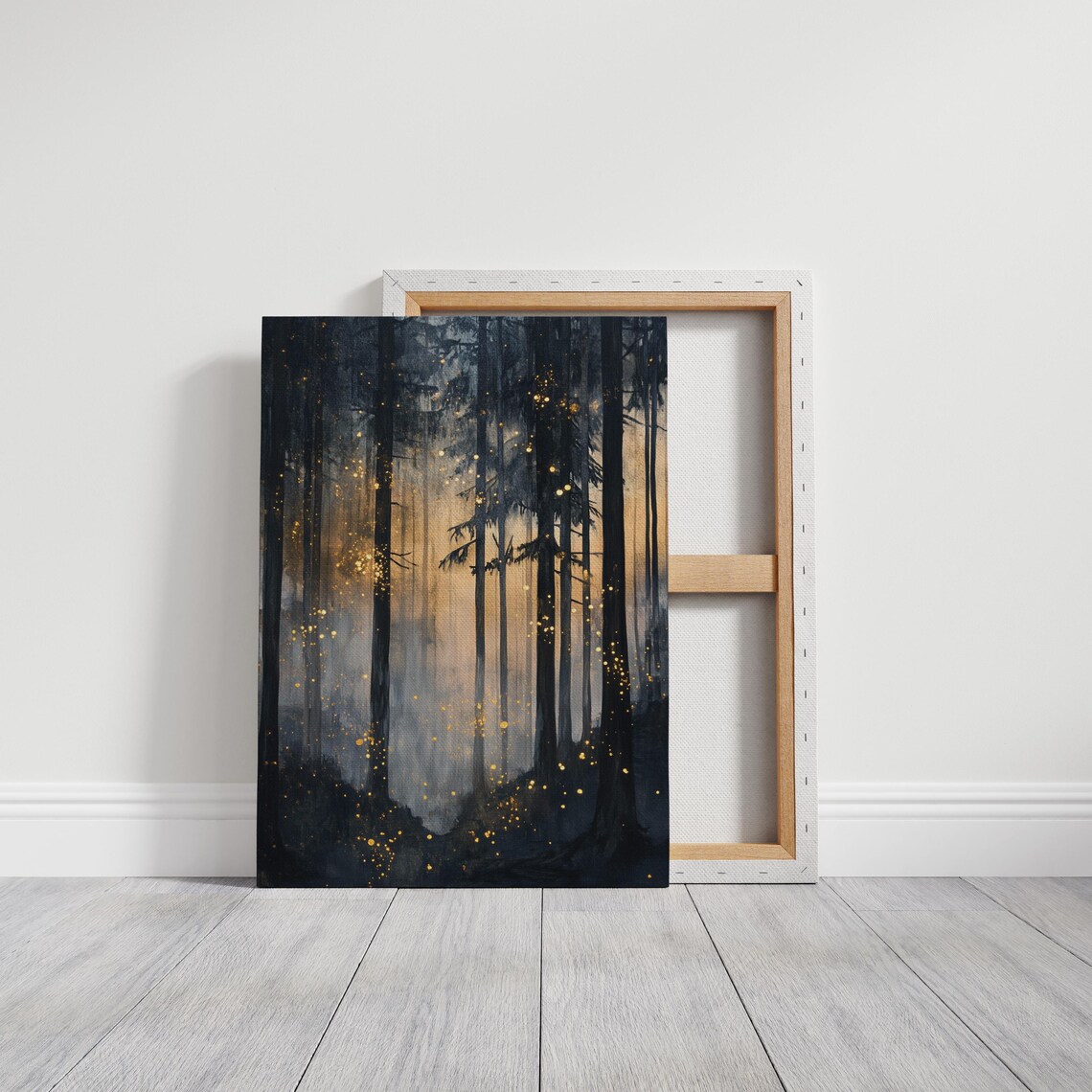 Twilight Enchanted Forest Poster, Mystical Woodland Glow - Image 5