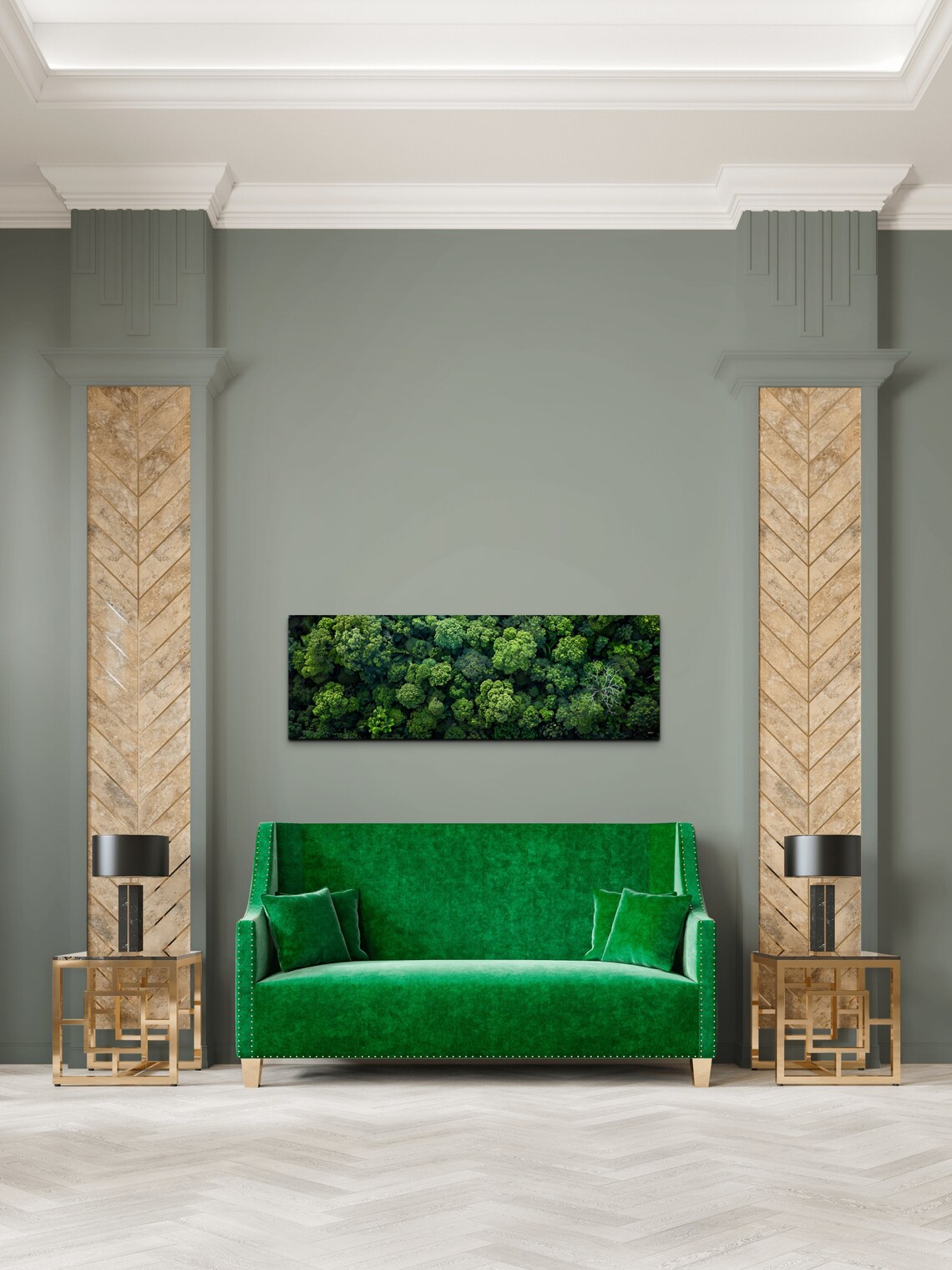 Aerial View Of The Forest, Nature Wilderness Decor - Image 4