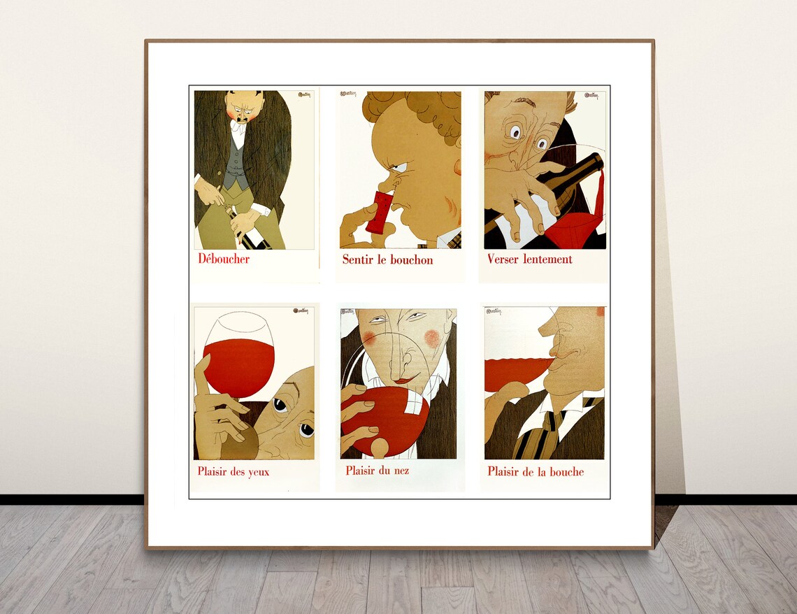Lart De Boire French Wines Vintage Poster Print - Image 2