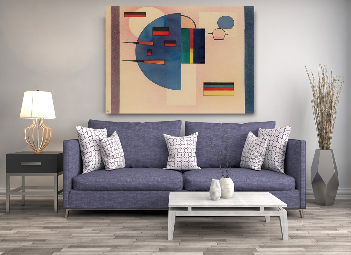 Wassily Kandinsky Beruhigt Calmed 1931 Classic Design Abstract Decor Reproduction Print Wall Art - Image 2
