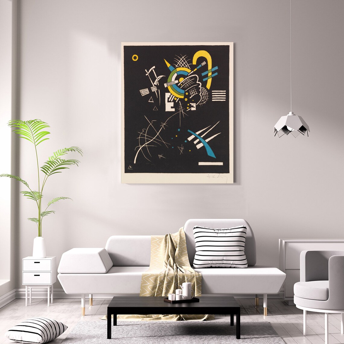 Wassily Kandinsky Kleine Welten VII 1922 Abstract Geometric Wall Art Print - Image 2