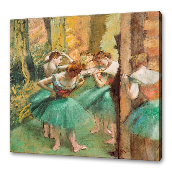Edgar Degas Dancers Pink And Green Ballet Impressionist Art Poster