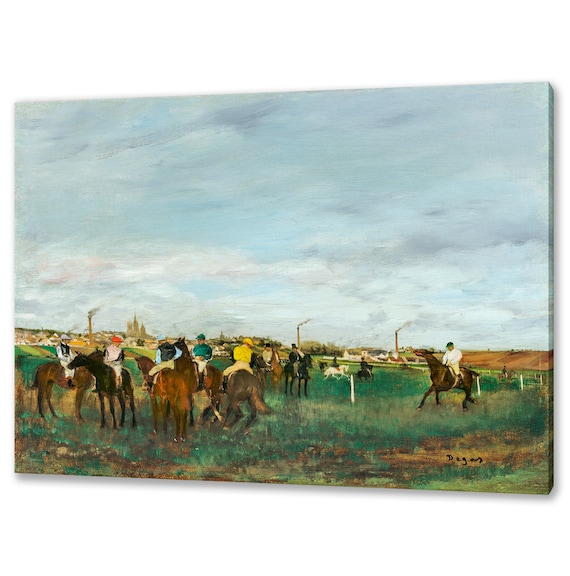 Edgar Degas The Races Horse Racing Pastel Impressionist Wall Art Poster