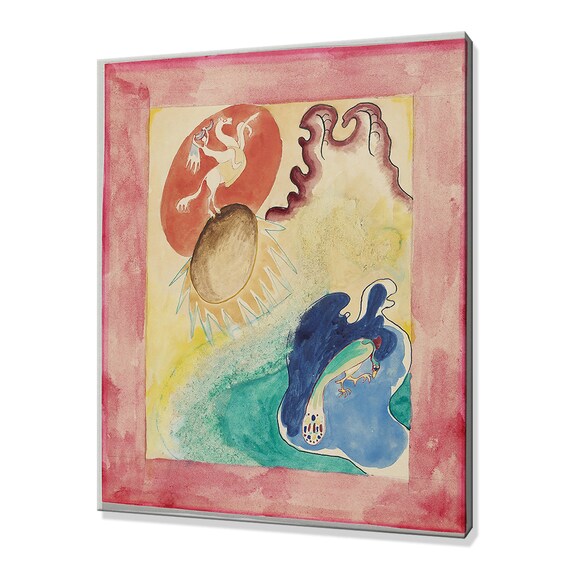 Wassily Kandinsky Der Blaue Reiter Cover Design 1911 Rider Sun Poster