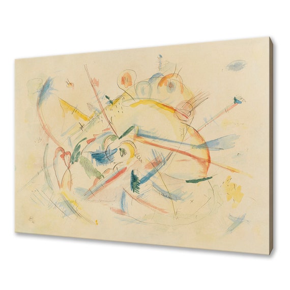 Wassily Kandinsky Ohne Titel 1915 Classic Design Abstract Decor Reproduction Print Wall Art