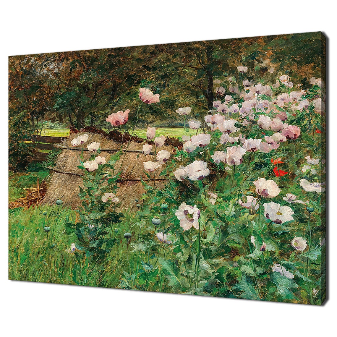 White Flowers In The Cottage Garden Vintage Victorian Oil Painting Print Vintage Still Life With Flowers Antique Floral Painting