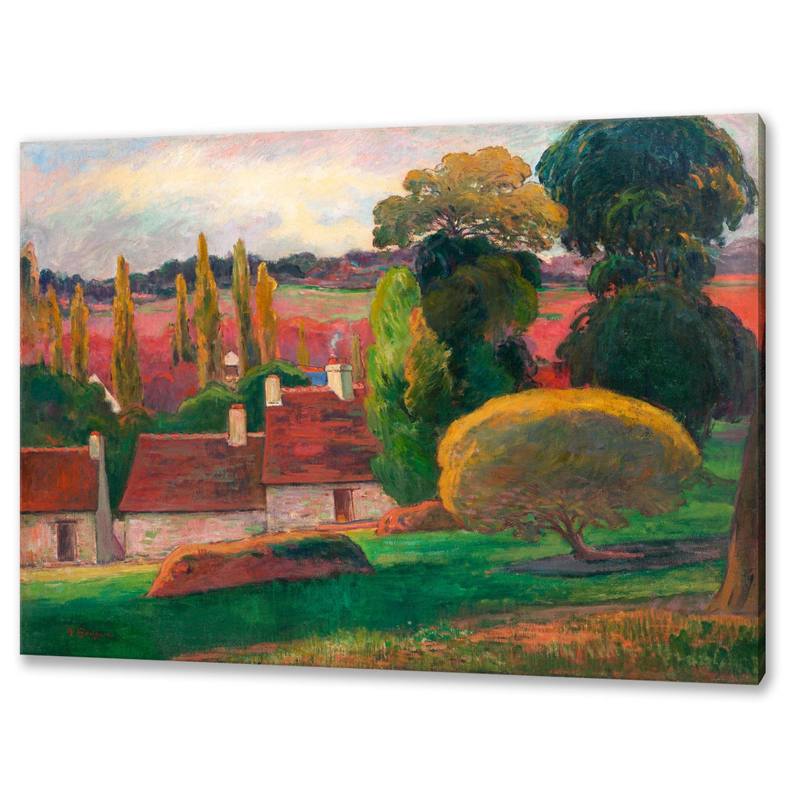 A Farm in Brittany 1894 by Paul Gauguin Rural Countryside Art Print