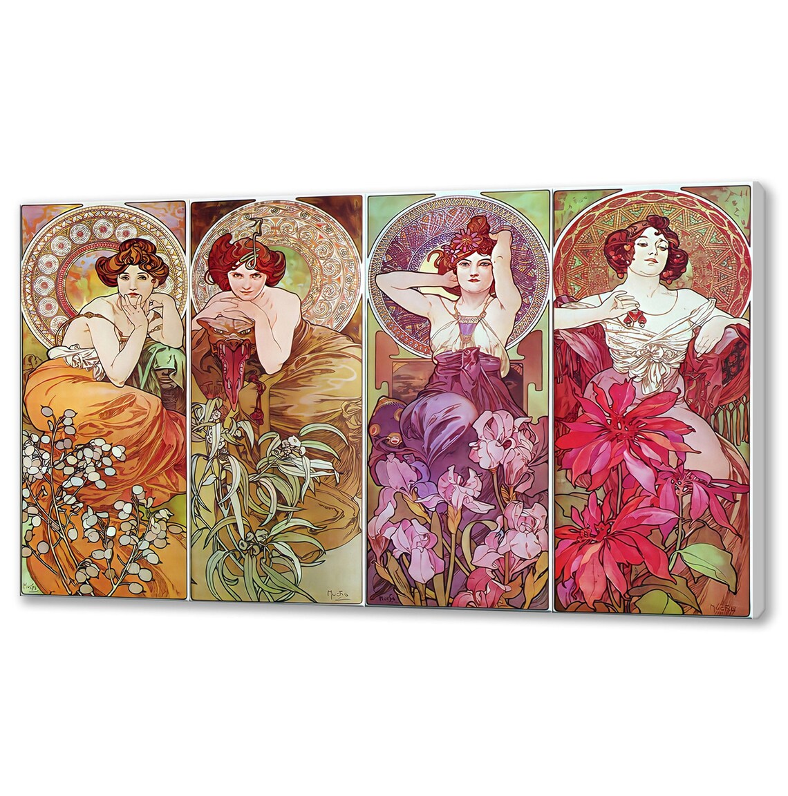 Alphonse Mucha Precious Stones Art Nouveau Print