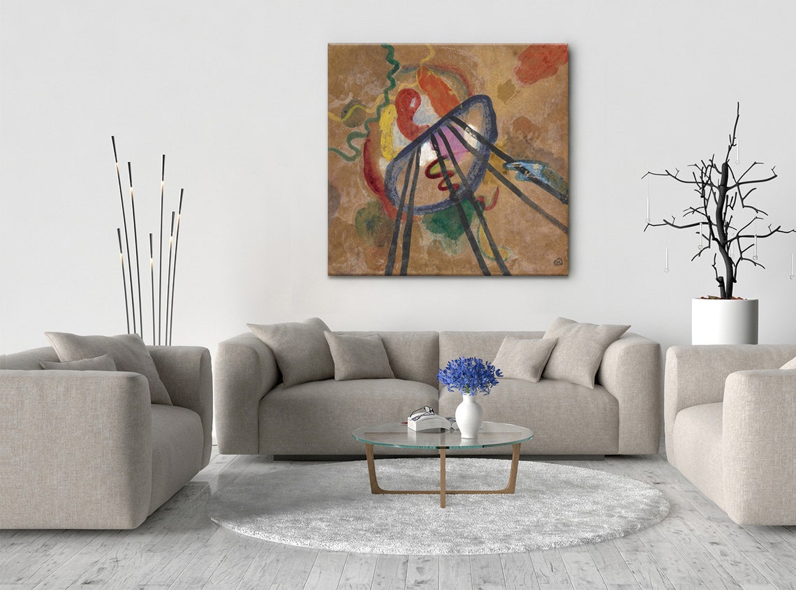 Wassily Kandinsky Boot 1911 Colourful Modern Design Abstract Decor Reproduction Print Wall Art Picture - Image 2