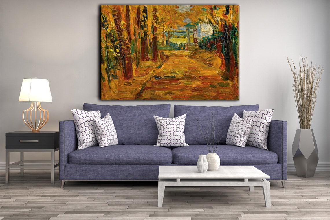 Wassily Kandinsky Park Von St Cloud Herbst I 1906 Classic Design Abstract Decor Reproduction Print Wall Art - Image 2