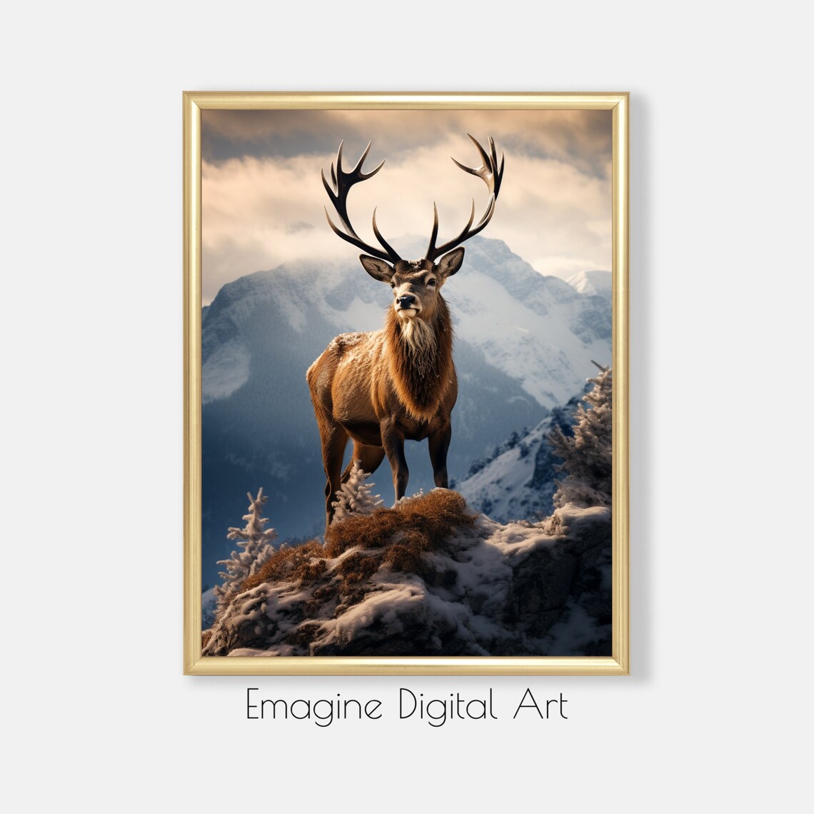 Buck Deer In Mountain Wilderness Art Print