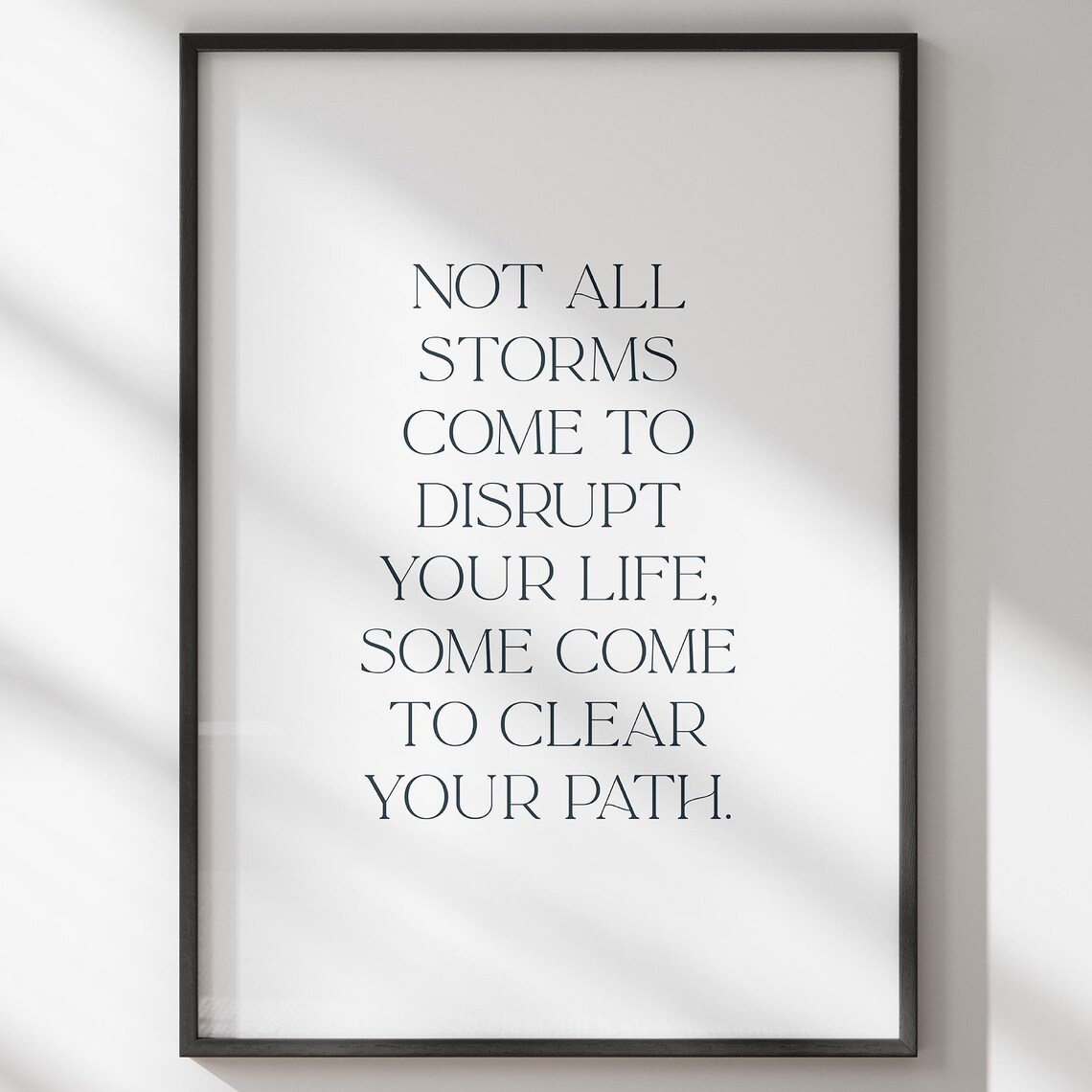 Not All Storms Boho Inspirational Poster Print