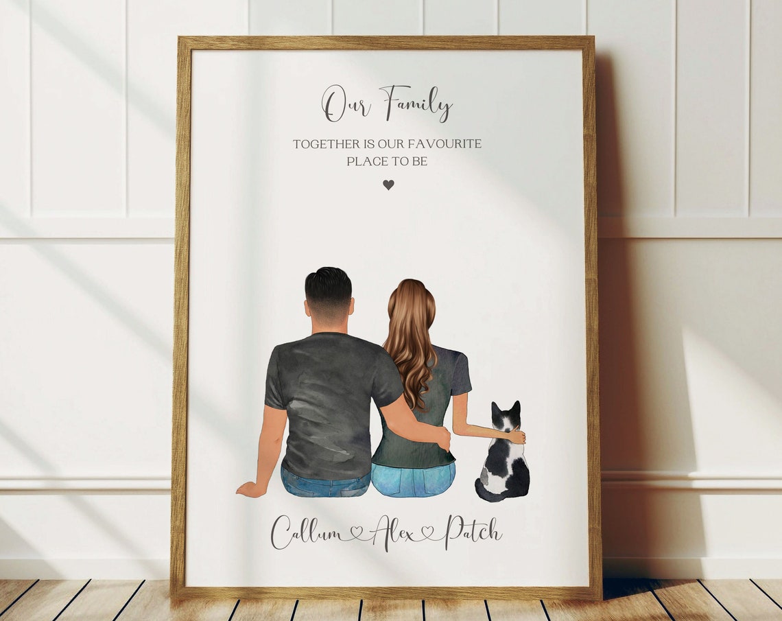 Personalised Our Family Together Is Our Favourite Place Print