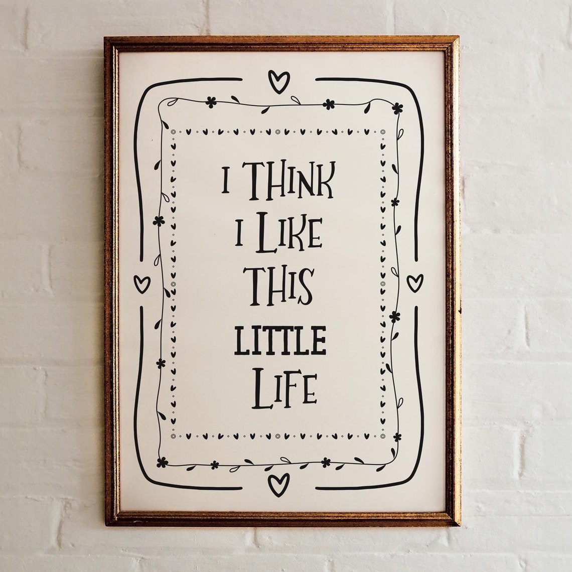 This Little Life Entryway Decor Whimsical Decor Home Decor Wall Art Minimalist Prints Housewarming